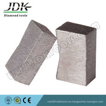 Segmento de diamante en forma de K para corte de granito